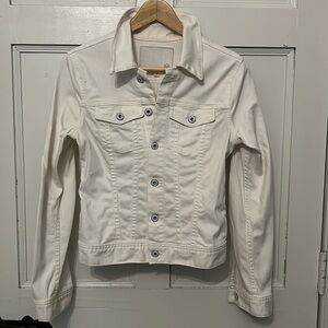 AG Adriano Goldschmied White Jean Jacket